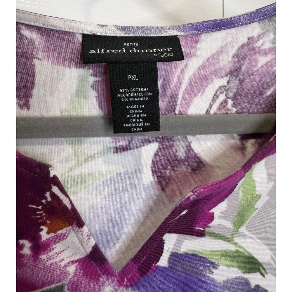 Alfred Dunner Womens Floral Top Size PXL Forest Fairy Indie Romantic Cottagecore - Picture 3 of 9